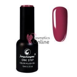 Oja semipermanenta FSM, ONE STEP Color UV/LED 10ml Cod 123 Fantastic Purple